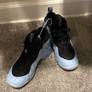 Kids Black and Light Blue Sneakers